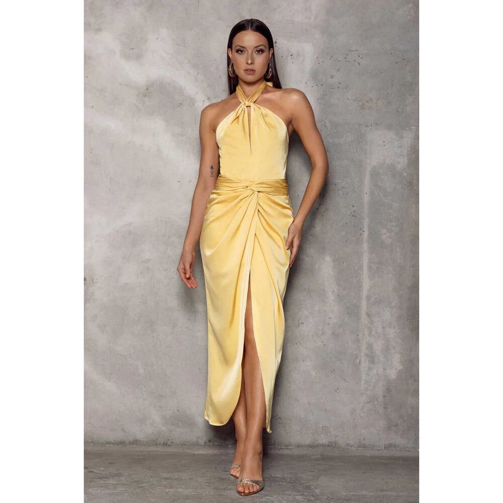 Elle Zeitoune Kelsie Dress in Limoncello‎ Size Small